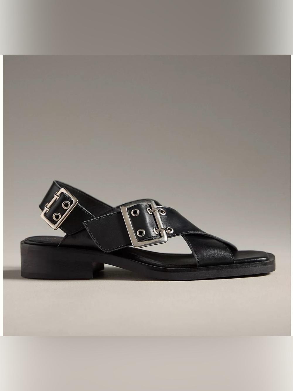 Anthropologie Slingback Buckle Sandals Size 9